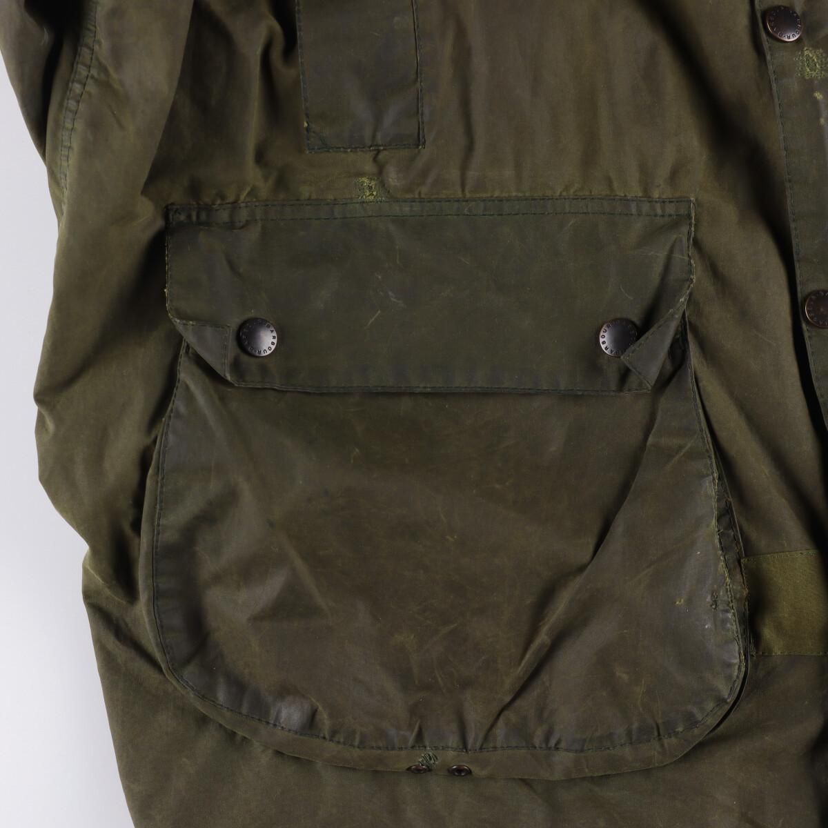 古着 90年代 バブアー Barbour BORDER ボーダー 旧3ワラント ワックス