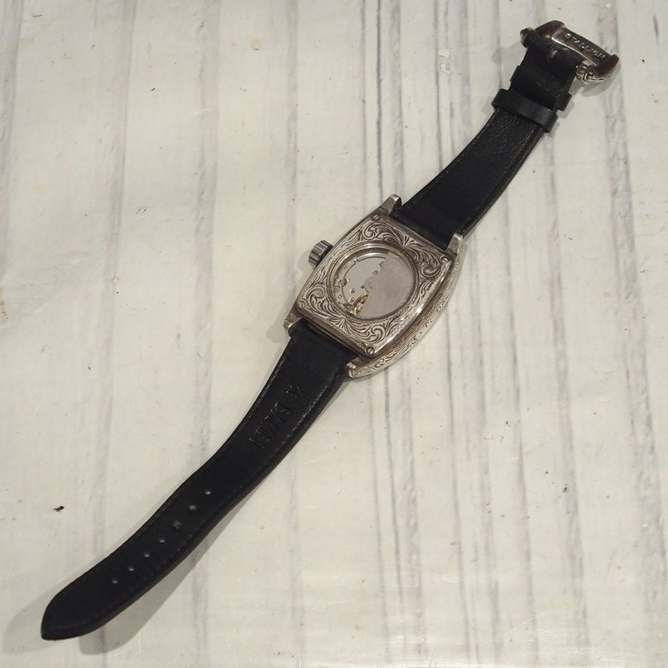 m001 T1(30) ファニー スタリオン 自動巻腕時計 銀無垢彫刻 925 21石