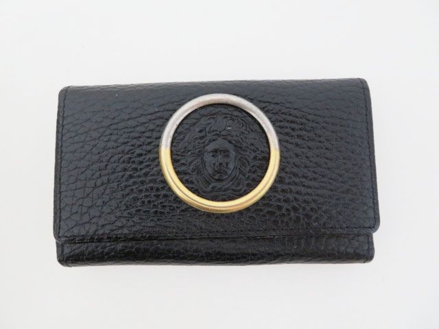 K06 GIANNI VERSACE ジャンニヴェルサーチ メデューサ レザー 6連キー