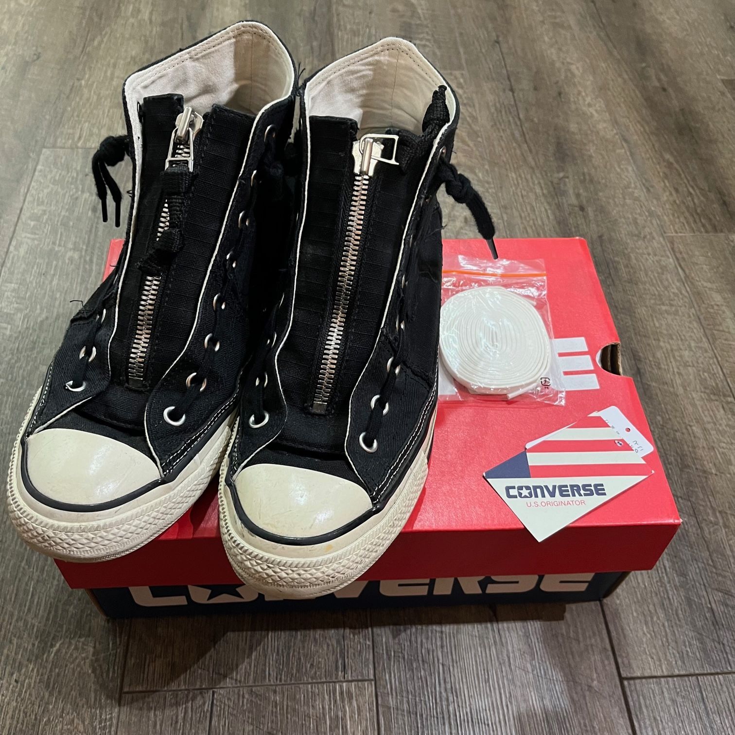 CONVERSE WHIZ LIMITED 1SD384 ALL STAR US HI WLMS ジップ スニーカー
