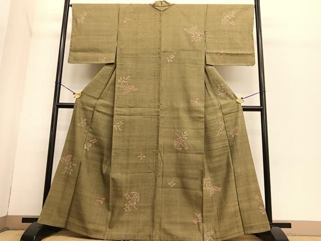 平和屋着物○生紬 絞り 花籠文 正絹 逸品 未使用 BAAT3193hv - メルカリ 