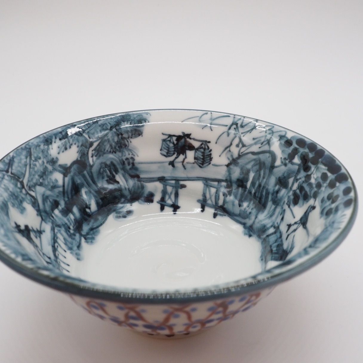 京焼・清水焼 村田幸之介(六齋窯) 山水あみ茶漬(ご飯茶碗) - メルカリ