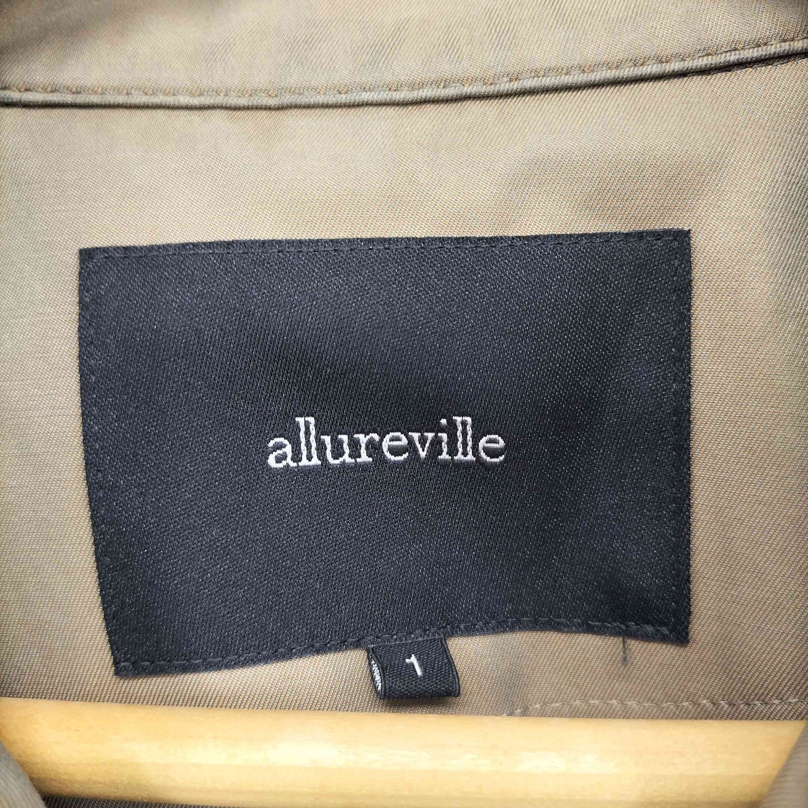 allureville トレンチコート ウエストベルト付き【タグ付き未使用品】 セール】強撚ツイルトレンチコート（トレンチコート