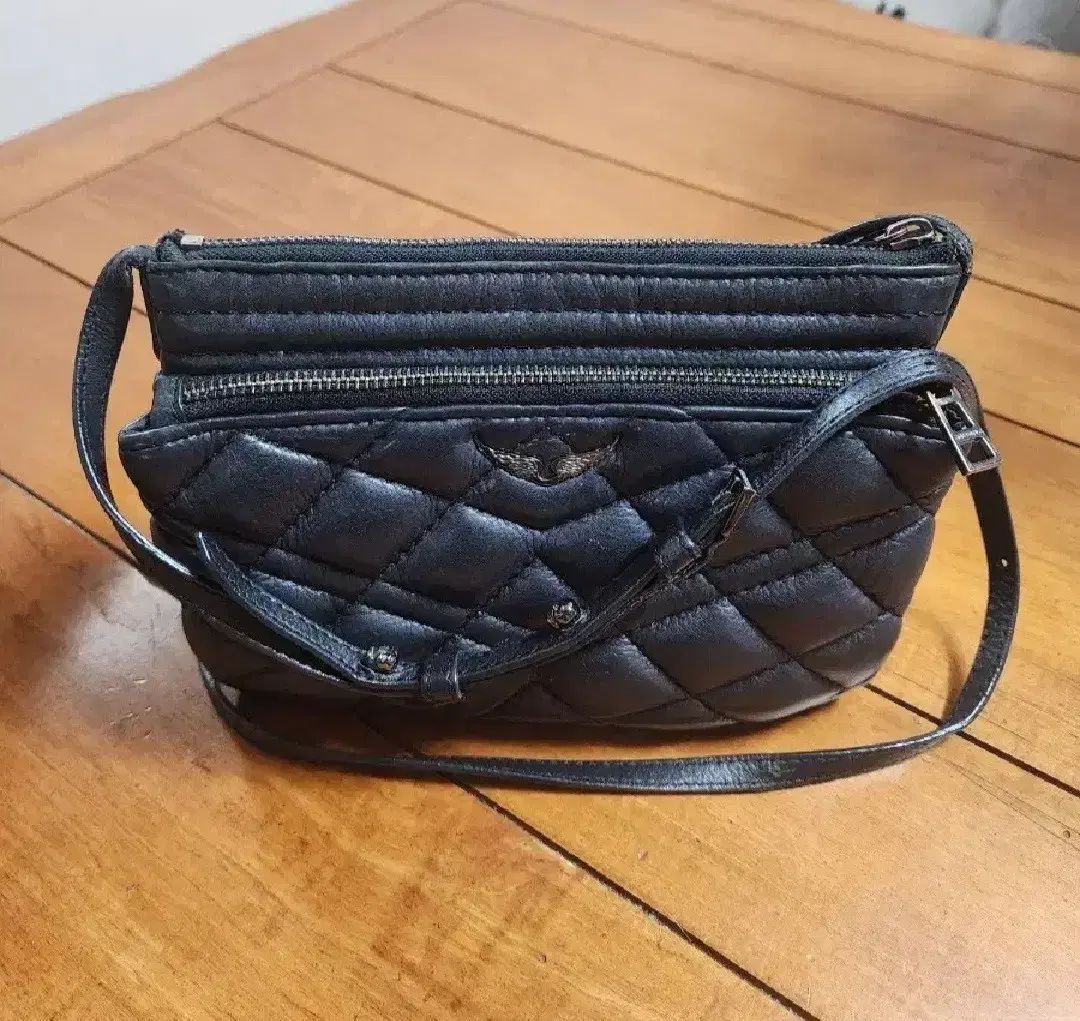 ジャルディック-ヴォルテール キルティング ミニバッグ ブラック