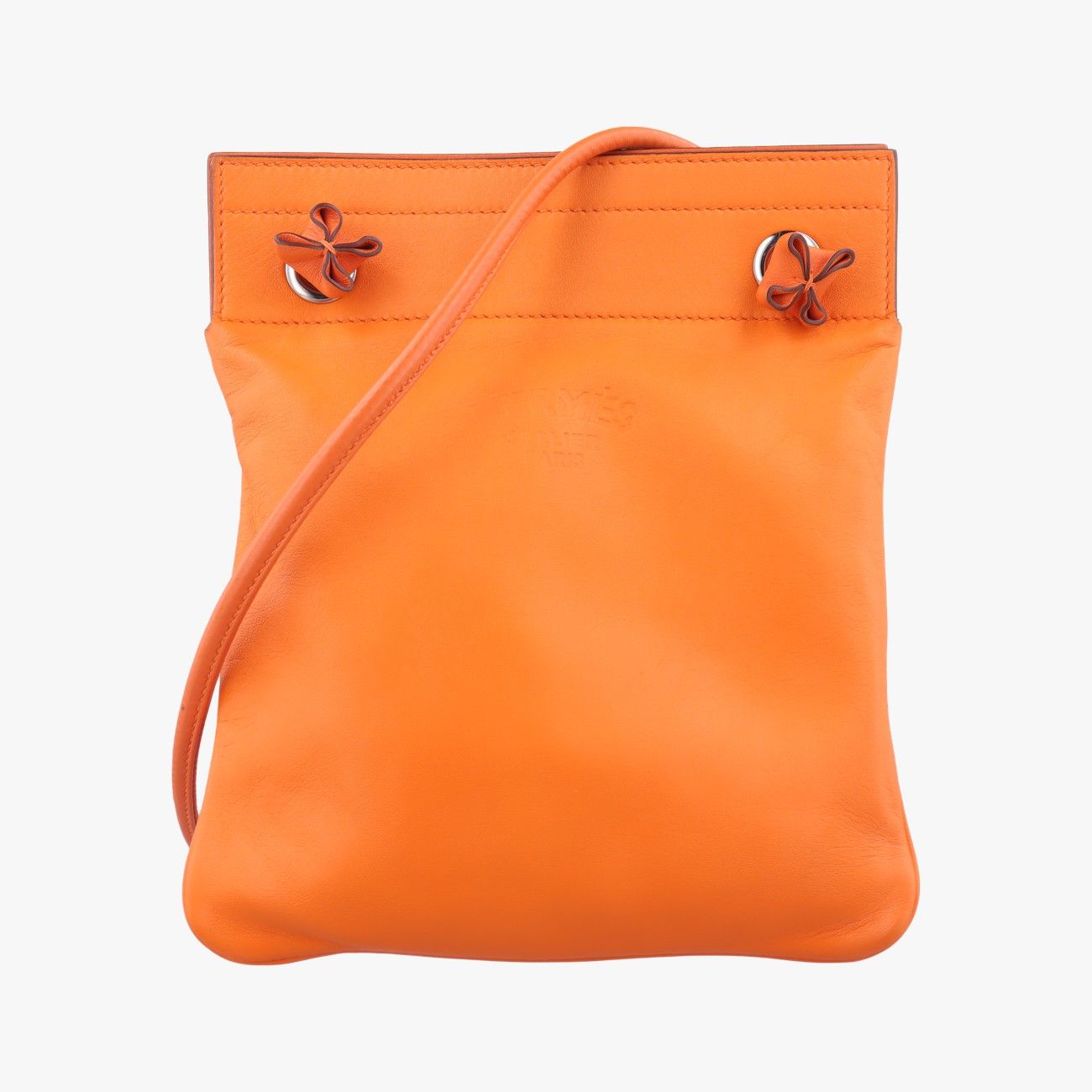 【専用】HERMES エルメス　手袋　ラムスキン　カシミヤ　ロゴ　オレンジ エルメスHermesサック アリーヌ ミニオレンジラムスキンD AM 004