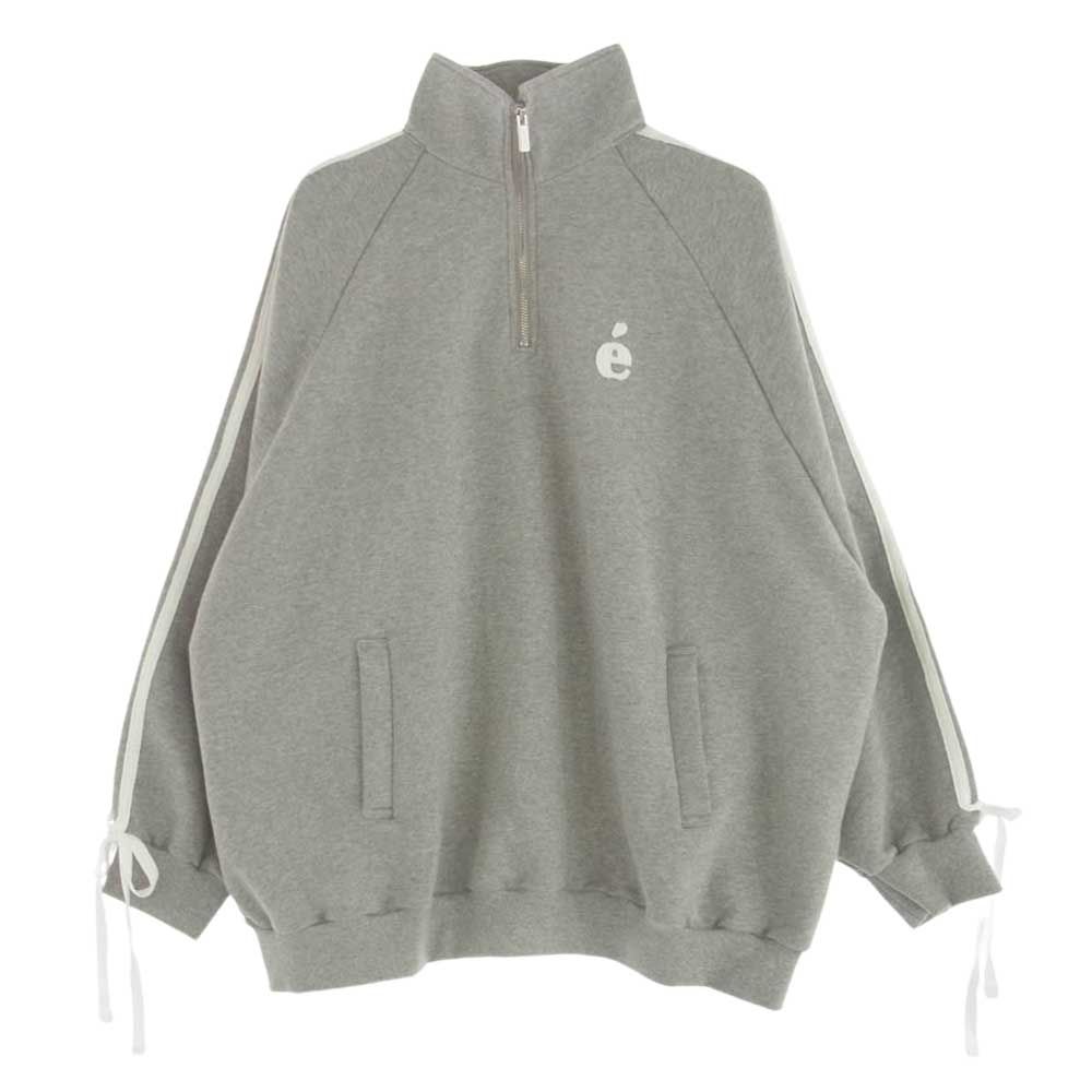 Epine ハーフジップスウェット　グレー é sport line half zip sweat（3color） | épine