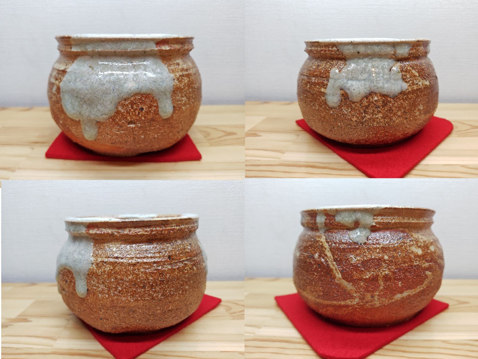 送料込【逢絢亭】茶道具 建水 京焼 信楽写 袋形 表千家書付 永楽妙全 共箱入り 逢絢亭】茶道具 建水 京焼 信楽写 袋形 表千家書付 永楽妙全 共