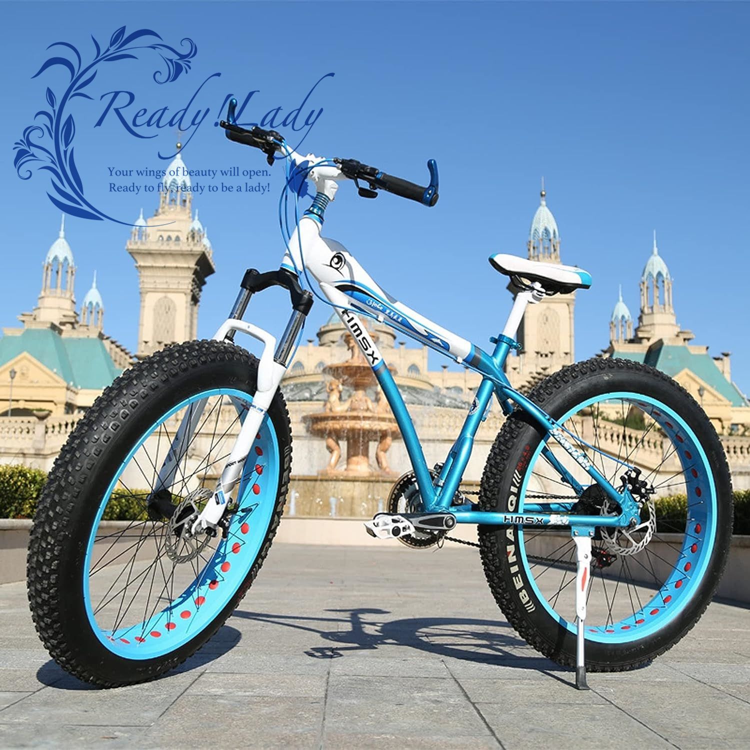 スノーバイク26インチ自転車7速動作品