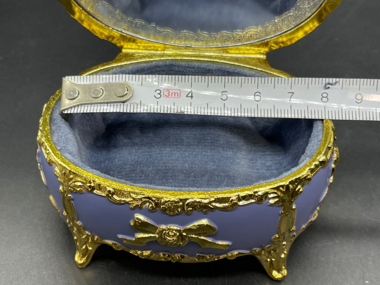 新品未使用 オルゴール カメオ ジュエリーボックス 小物入れ セット インテリア アンティーク調カメオ付ジュエリーボックス SANKYOオルゴール