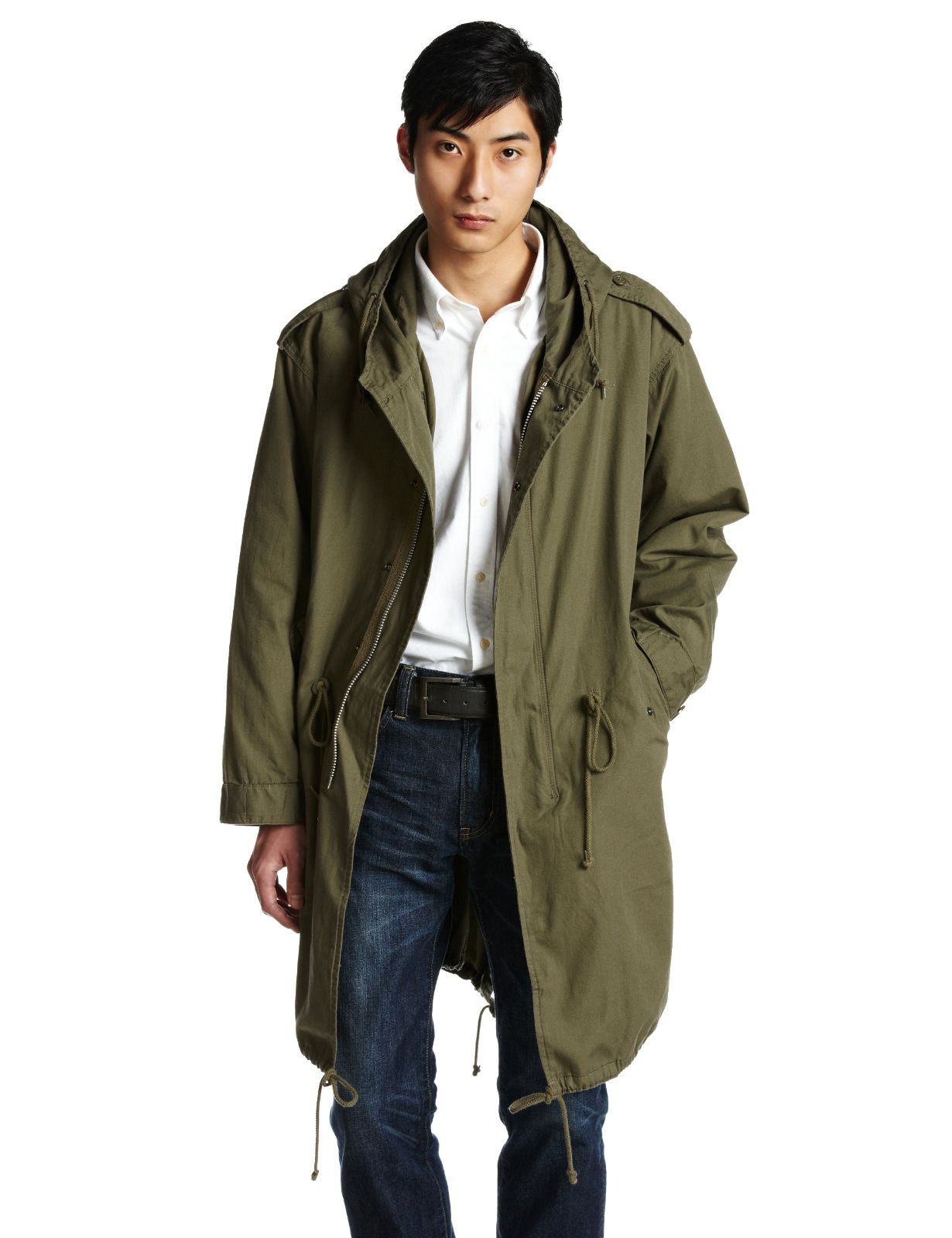 Size 3XS_Color Olive Drab ヒューストン HOUSTON M-51PARKA 5409M モッズコート青島モデル OLIVE DRAB オリーブドラブ XXXS