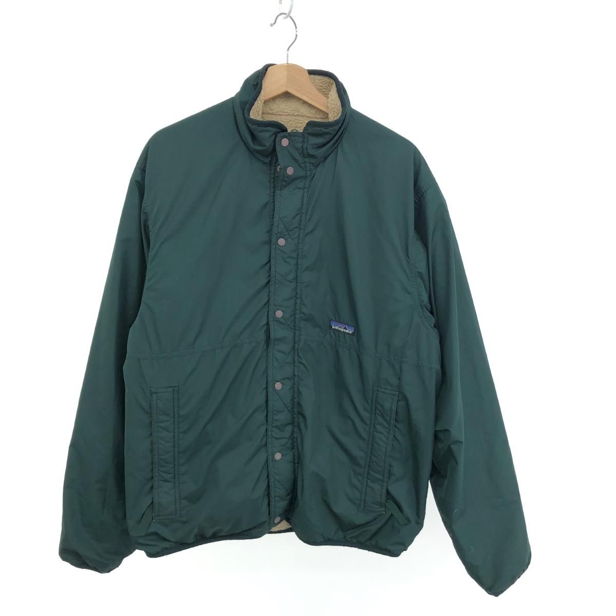 patagonia パタゴニア  リバーシブルボアジャケット サイズ:L  グリーン/ベージュ  メンズ 　241011009554