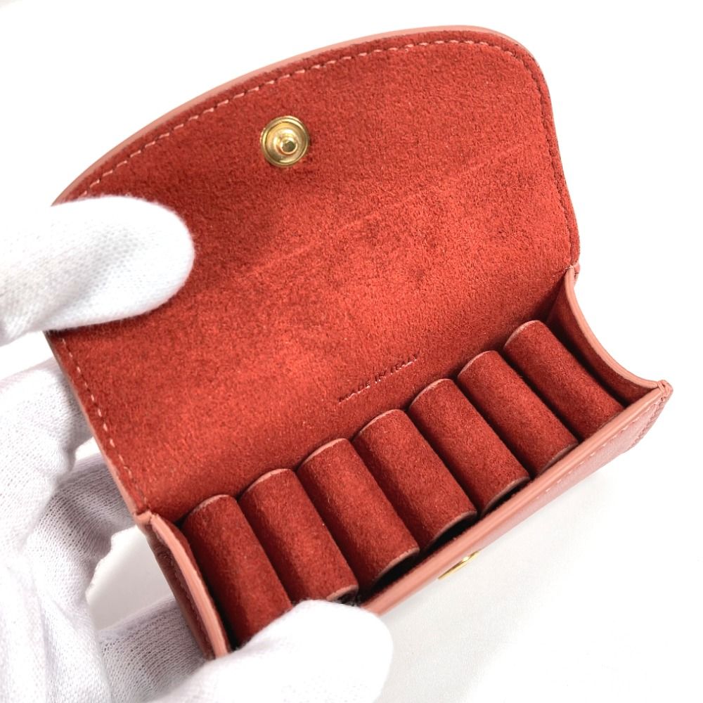 CELINEリングケースリップケーステラコッタ美品 CELINEリングケースリップケーステラコッタ美品