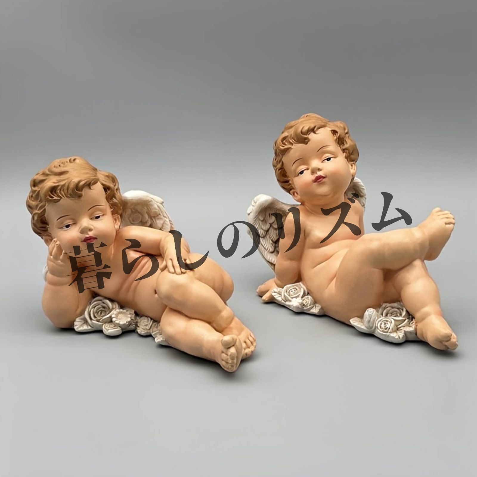 【現品限り】 オブジェ ハンドメイド ヴィンテージ レジン 天使像 ユニークなポーズ デザイン オールシーズン対応 屋内 屋外用 ホーム ガーデン パティオ キッチン 玄関装飾 彫刻人形 アーティザンクラフト ホームデコレーション インテリアアート 天使 エンジェル 安い!かわいい!