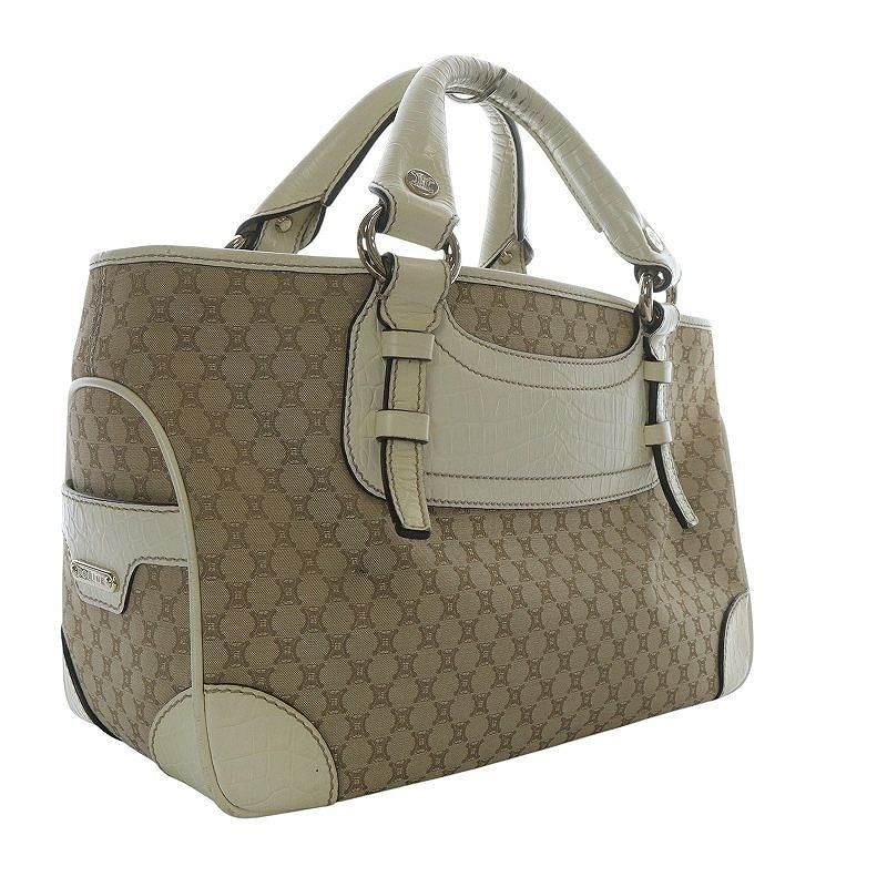 セリーヌ　マカダムブギーバッグキャンバス CELINE セリーヌ マカダム柄 キャンバス/レザー デニムブギーバッグ