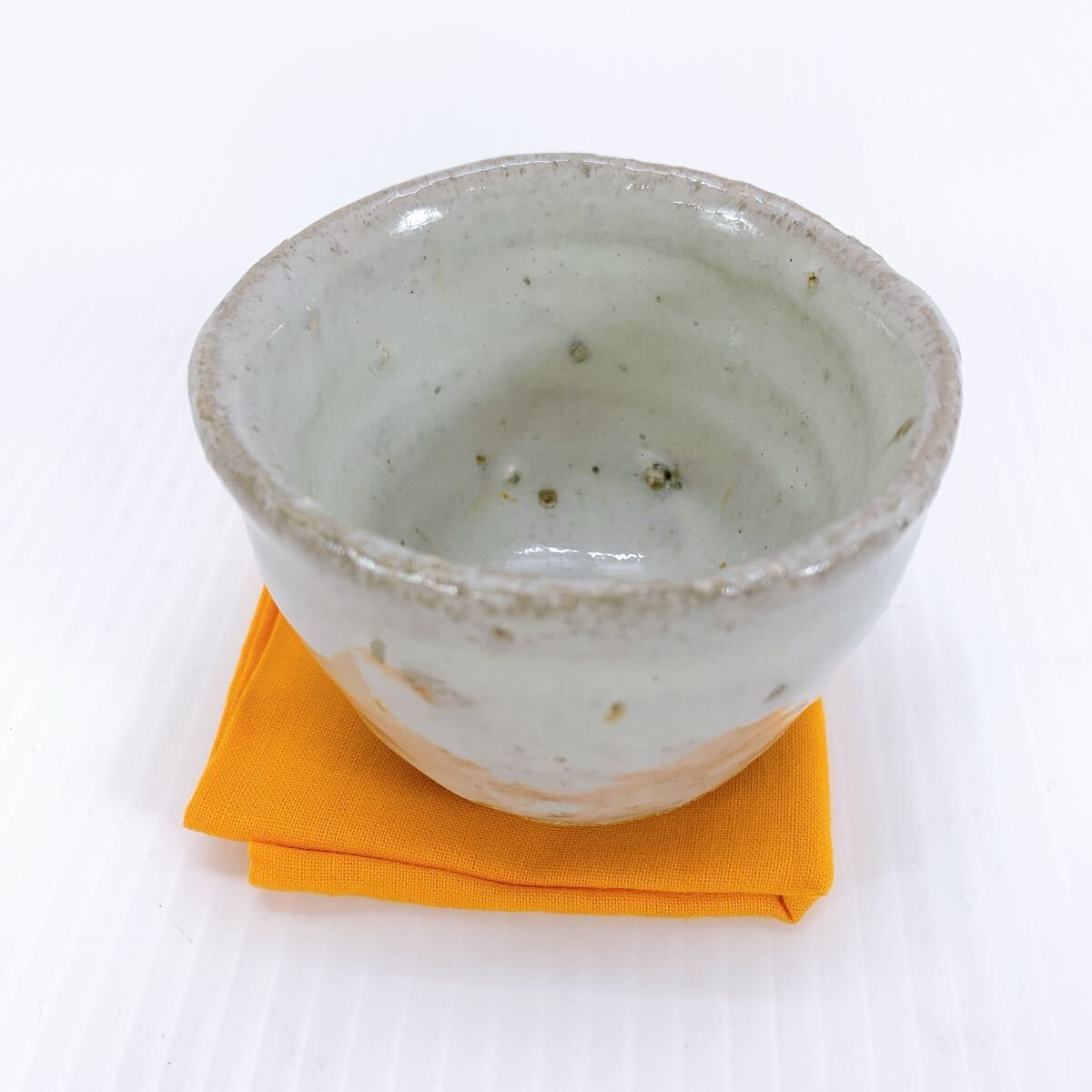 山瀬窯　田中　佐次郎　唐津焼　茶道具 盃 酒盃 酒器 ぐい呑　陶器　斑唐津 山瀬窯 田中 佐次郎 唐津焼 茶道具 盃 酒盃 酒器 ぐい呑 陶器 斑唐津