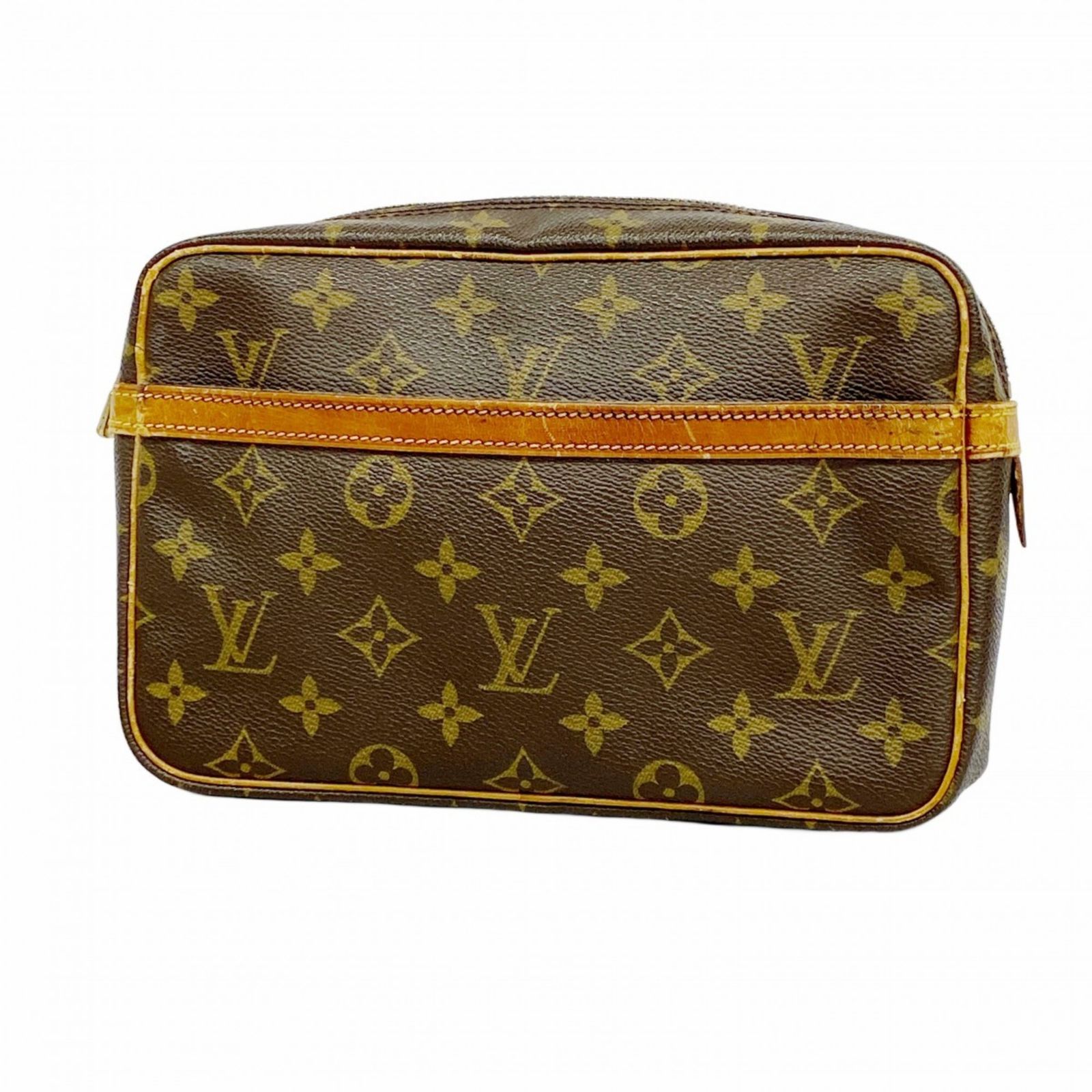 ルイヴィトン　クラッチバッグ　コンピエーニュ23 モノグラム　ブラウン　852 ルイ・ヴィトン(Louis Vuitton) ルイ・ヴィトン クラッチバッグ
