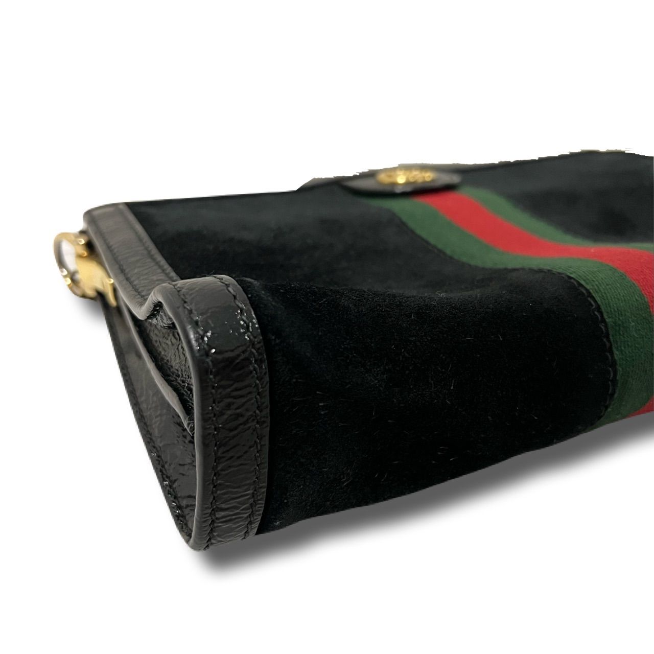 GUCCI グッチ ショルダーバッグ チェーン スエード オフィディア