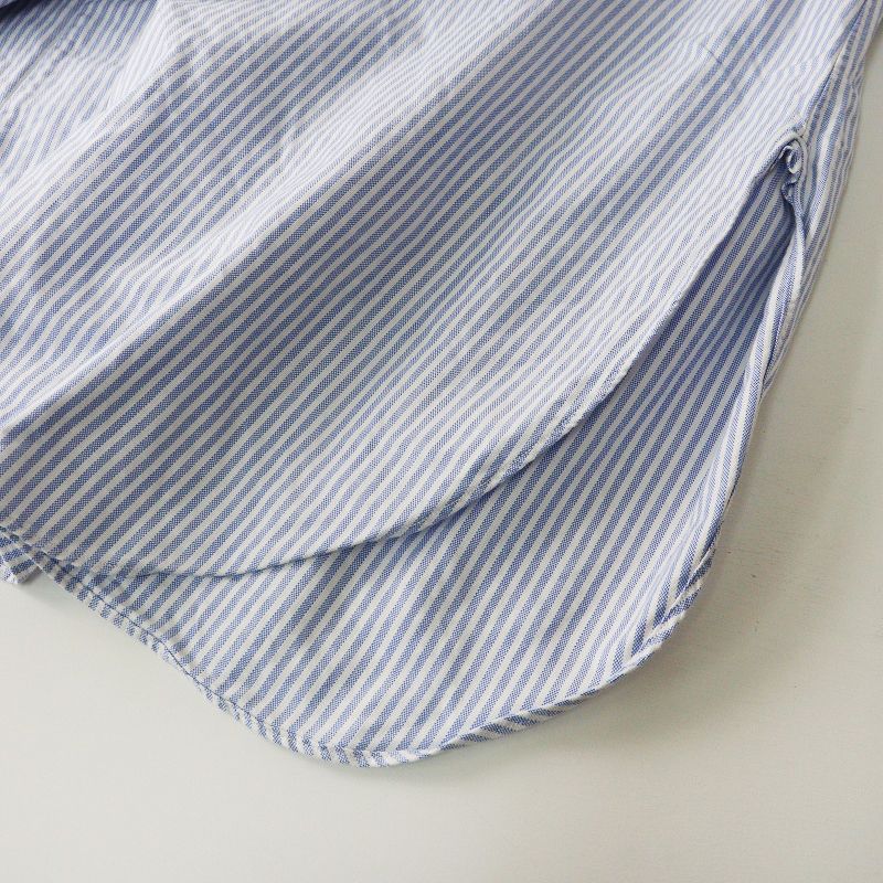  フォーティーファイブアール 45 R スーピマオックスのビッグシャツドレス サックスブルー プルオーバー 半袖 ワンピース その他 その他