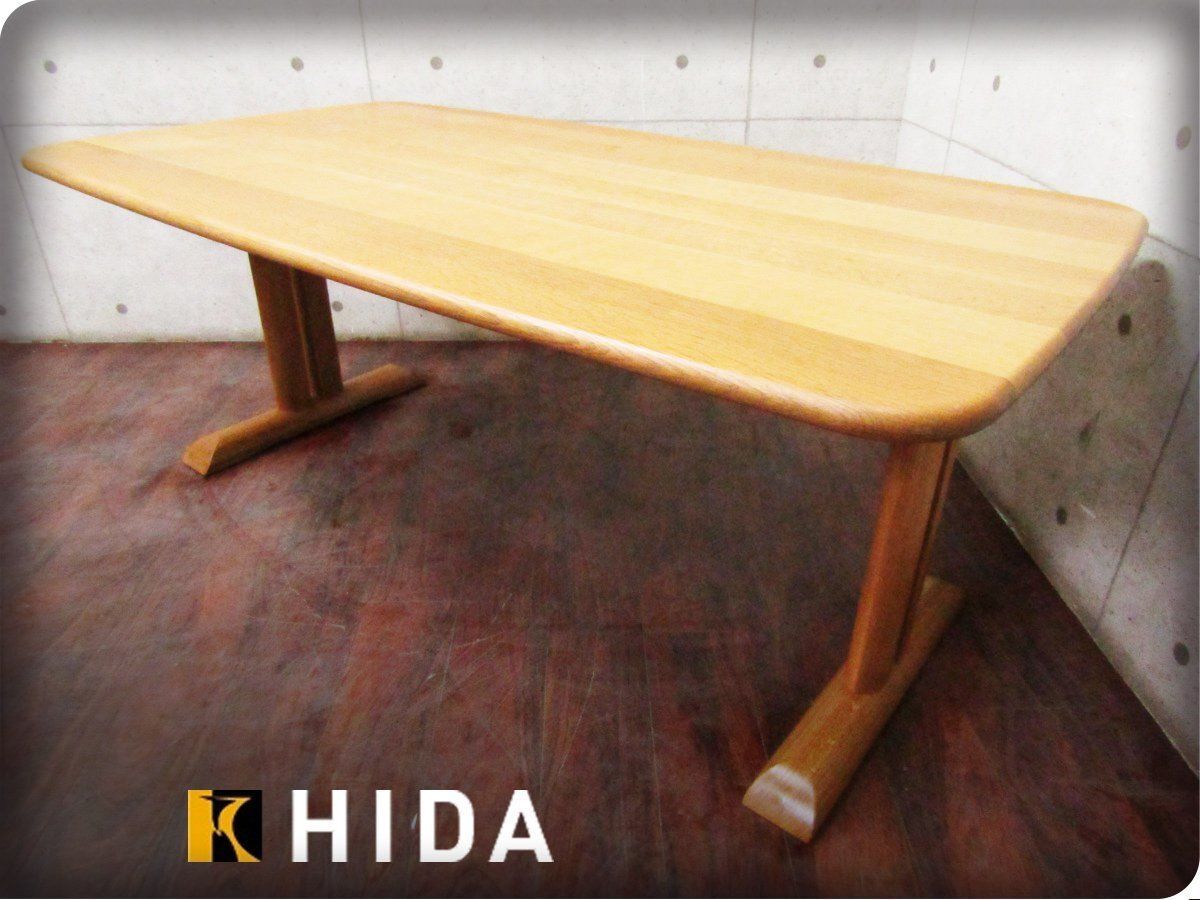 □美品□HIDA/飛騨産業□キツツキ□高級□KAYA/カヤ□オーク材□モダン□ダイニングテーブル□23万□smm8936k - メルカリ