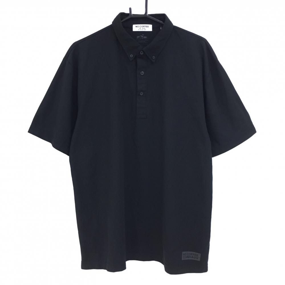 クラブハウス　NO COFFEE ゴルフ　Lサイズ 裏起毛 クラブハウスNO COFFEE ブラック Lサイズ クラブハウス NO