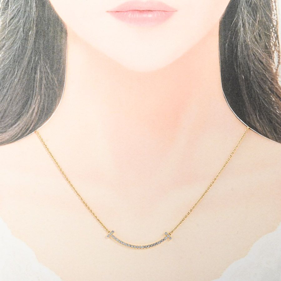 Tiffany & Co. ティファニー✩スマイルネックレス Tiffany&Co.（ティファニー）のTスマイル ネックレス】人気