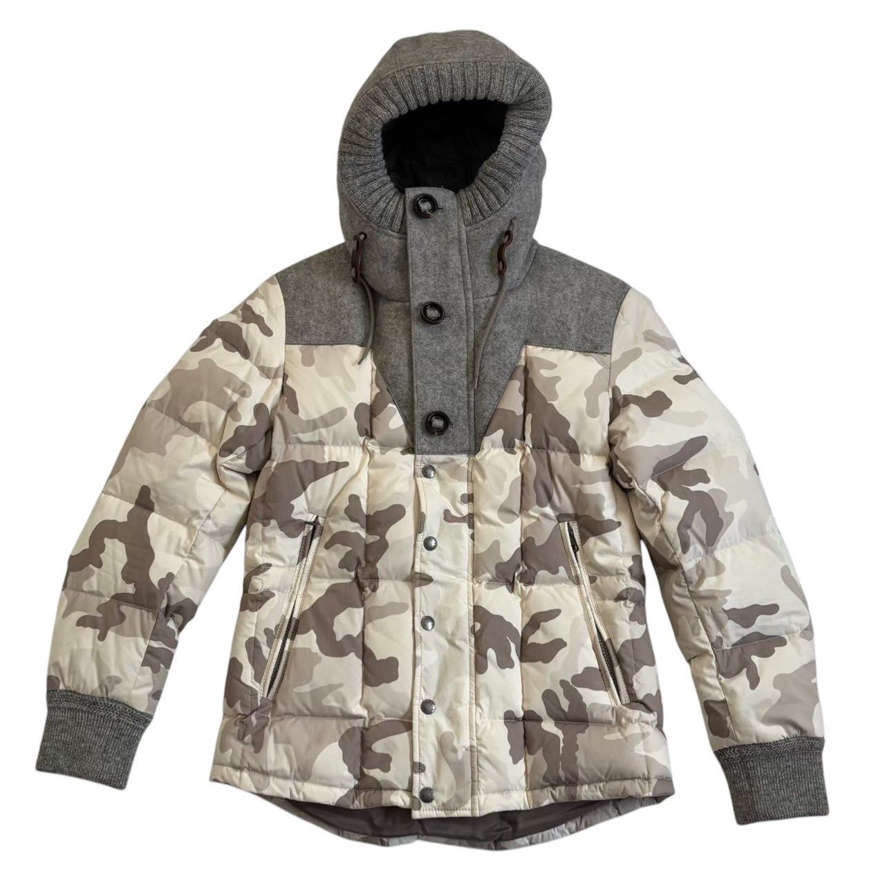 MONCLER ベージュ グレー ダウンジャケットサイズ0