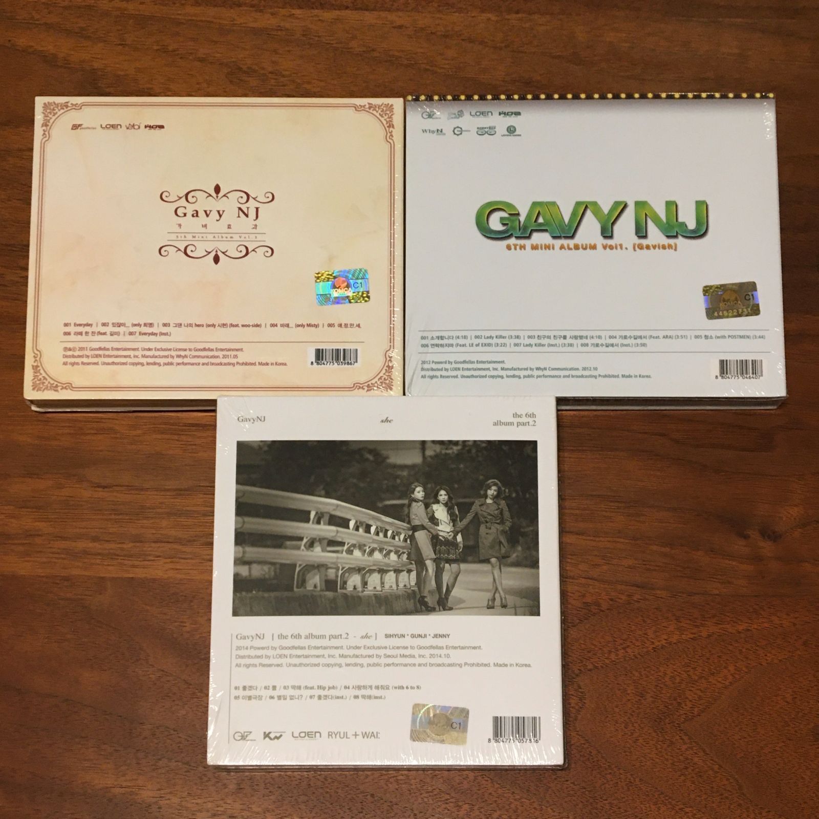 新品未開封CD GAVY NJ CD3枚セット 6集 Part. 1 - Gavish (韓国盤)／6