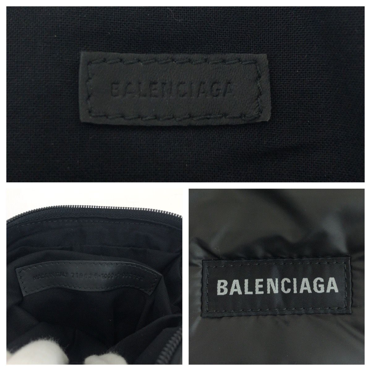 超美品 BALENCIAGA バレンシアガ ロゴ ブラック 黒 ブラック金具