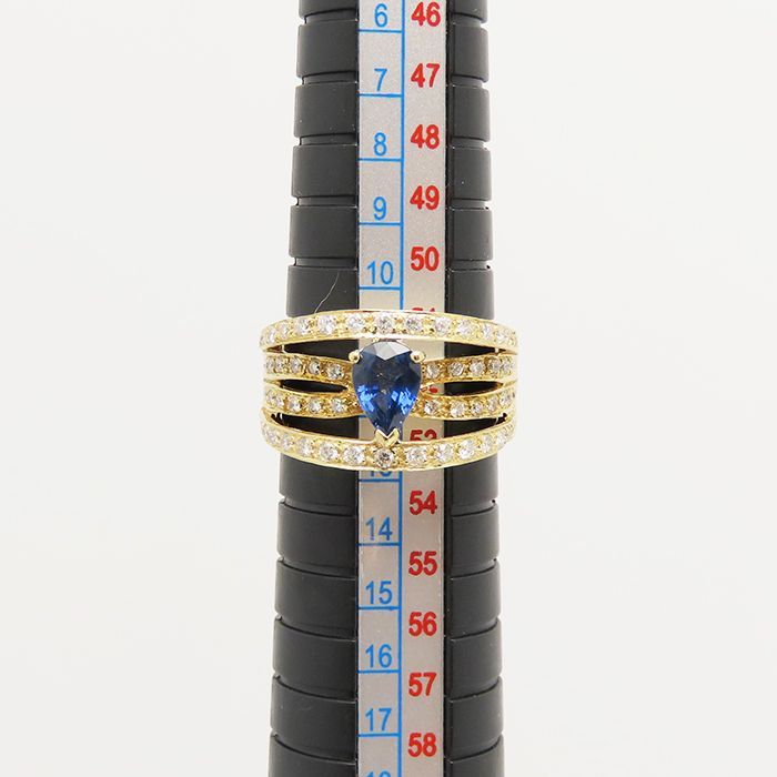 ヴィンテージ　18金　18k サファイア　リング 楽天市場】K18 サファイア 透かし ハート クラシカル リング 18