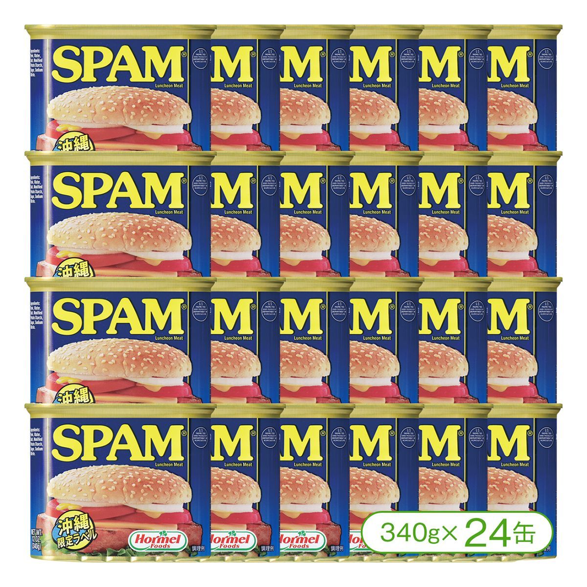 沖縄ソウルフード SPAM」スパム（レギュラー）340g×24缶 【公式通販】