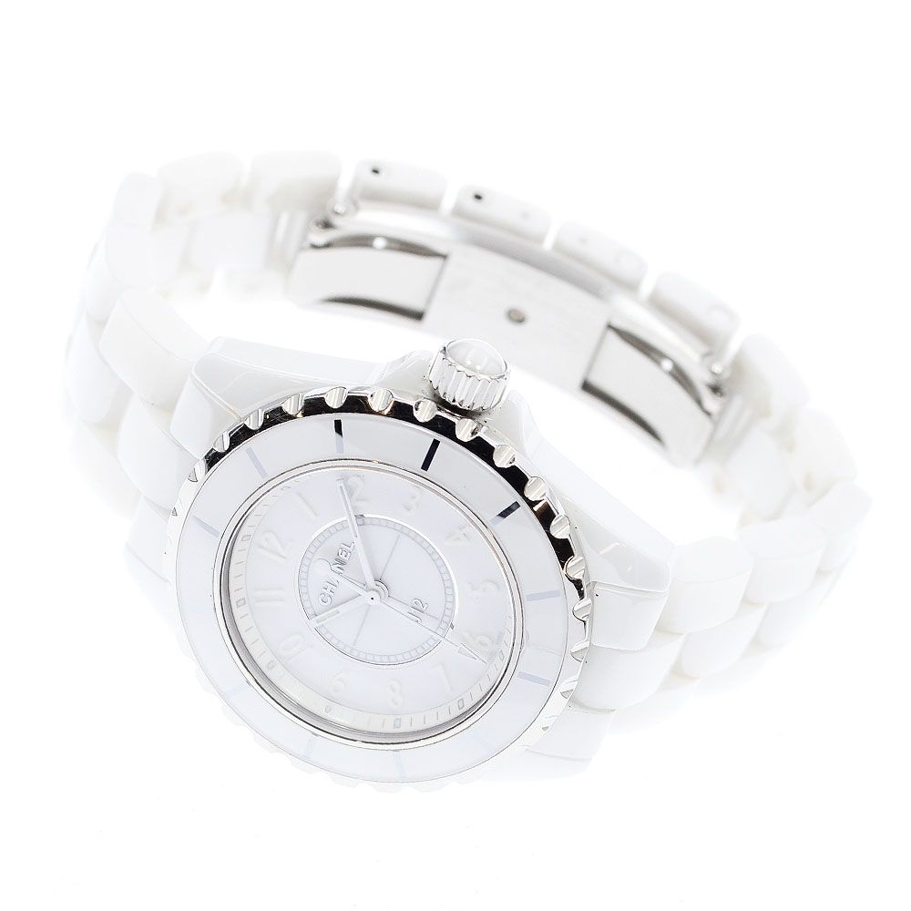 訳ありシャネル CHANEL H3442 J12 ホワイトファントム 33MM クォーツ  