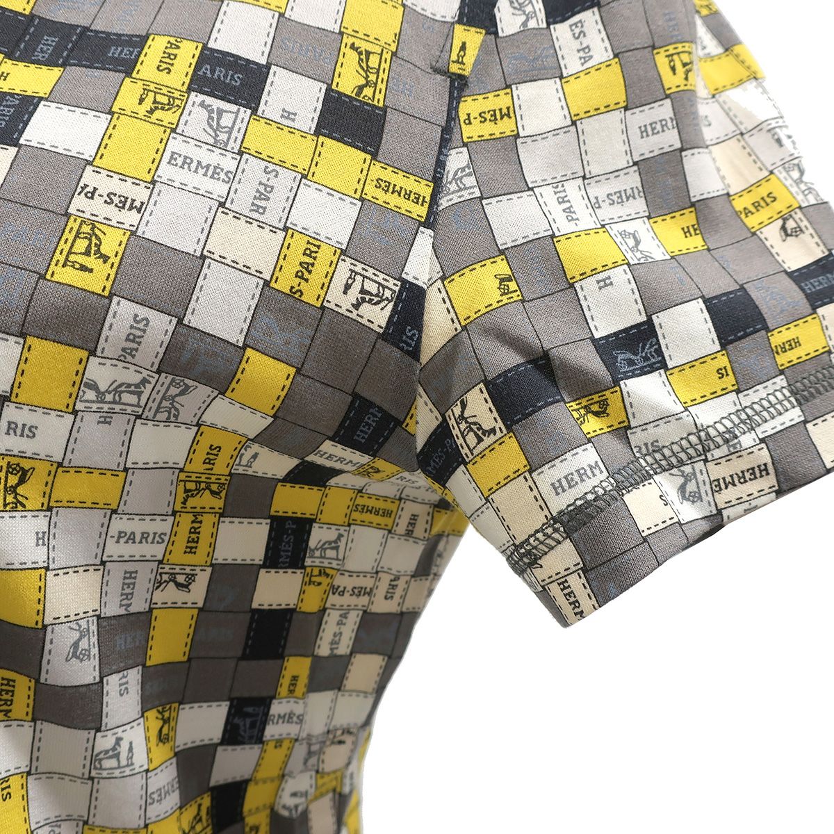 エルメス HERMES 半袖Tシャツ マイクロTシャツ コットン