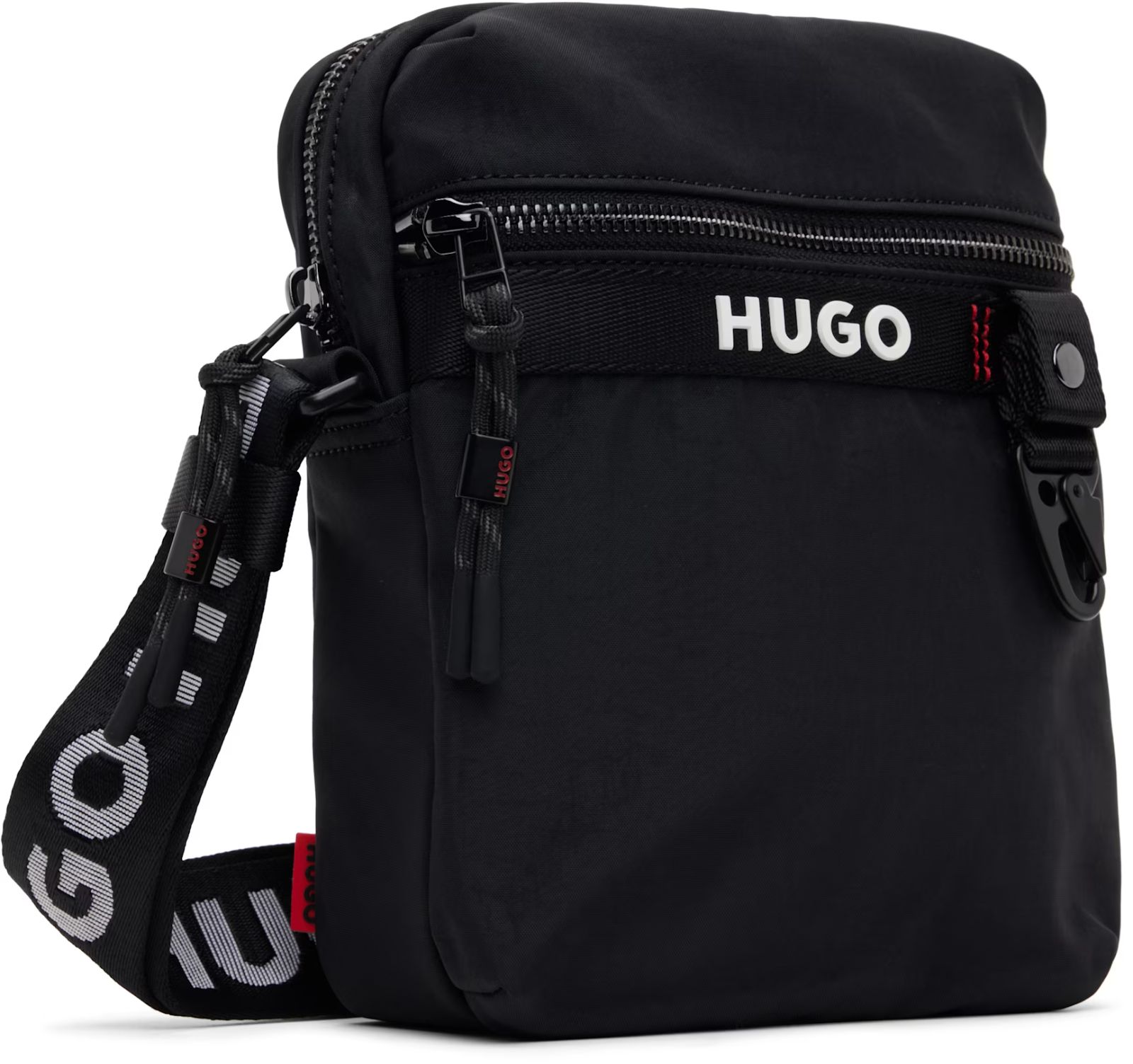 プラダ PRADA 三角ロゴ ショルダーバッグ 背面ポケット ナイロン 黒