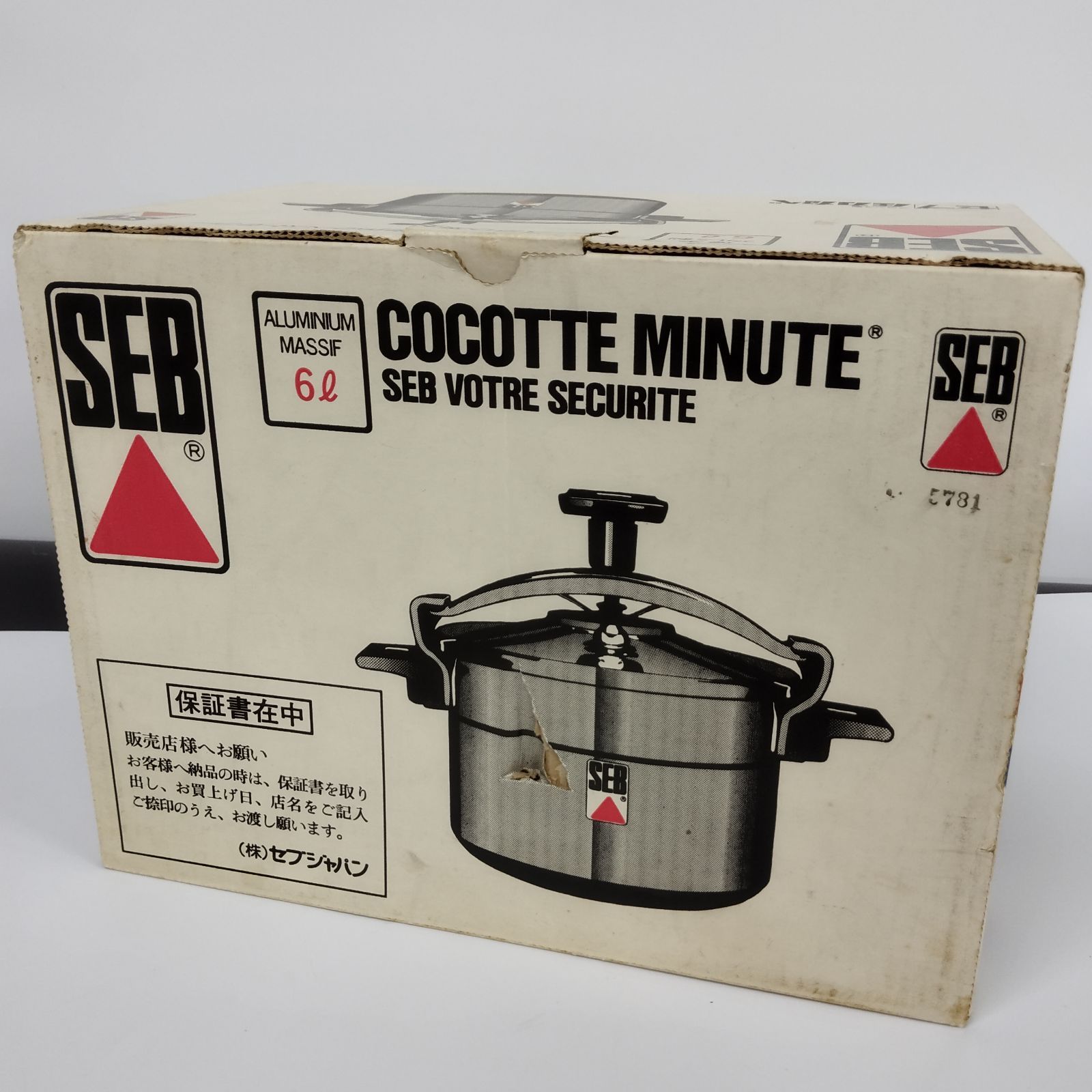 SEB 6L 圧力鍋 18/10ステンレス製 S18243】SEB セブ 6L 圧力鍋