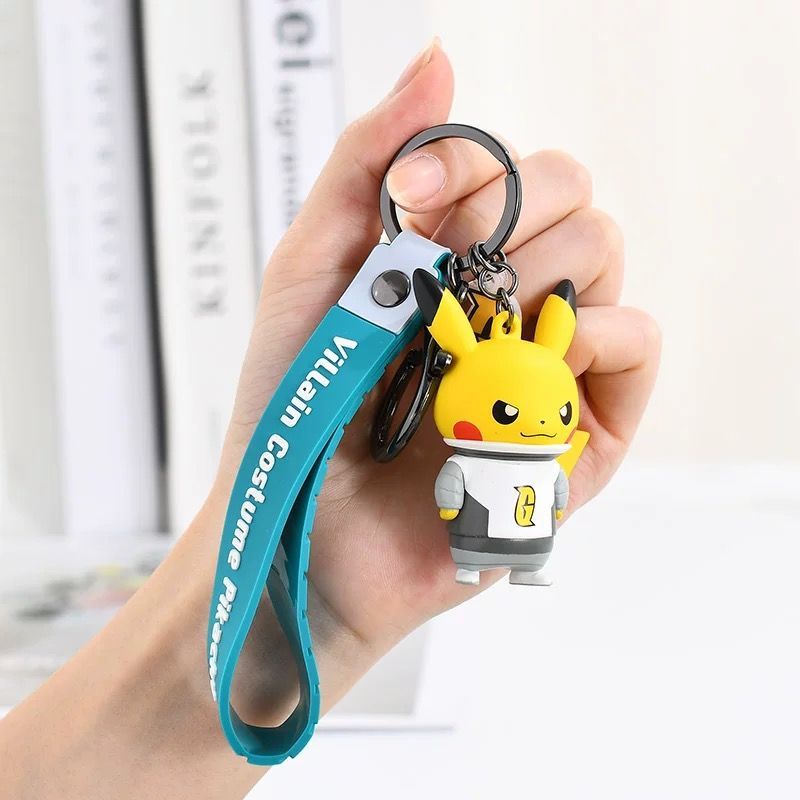 ポケモン団員ごっこピカチュウ キーホルダー 全7種（中国正規版