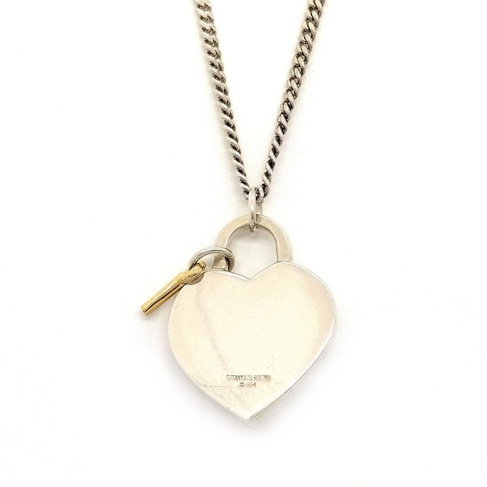 ティファニー 925×750 ロックハートキー ネックレス 18K ゴールド Tiffany＆Co. ティファニー 750 K18ピンクゴールド ハート