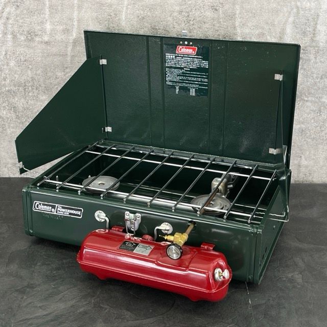 パワーハウス ツーバーナー コンロ 【中古】動作保証 Coleman