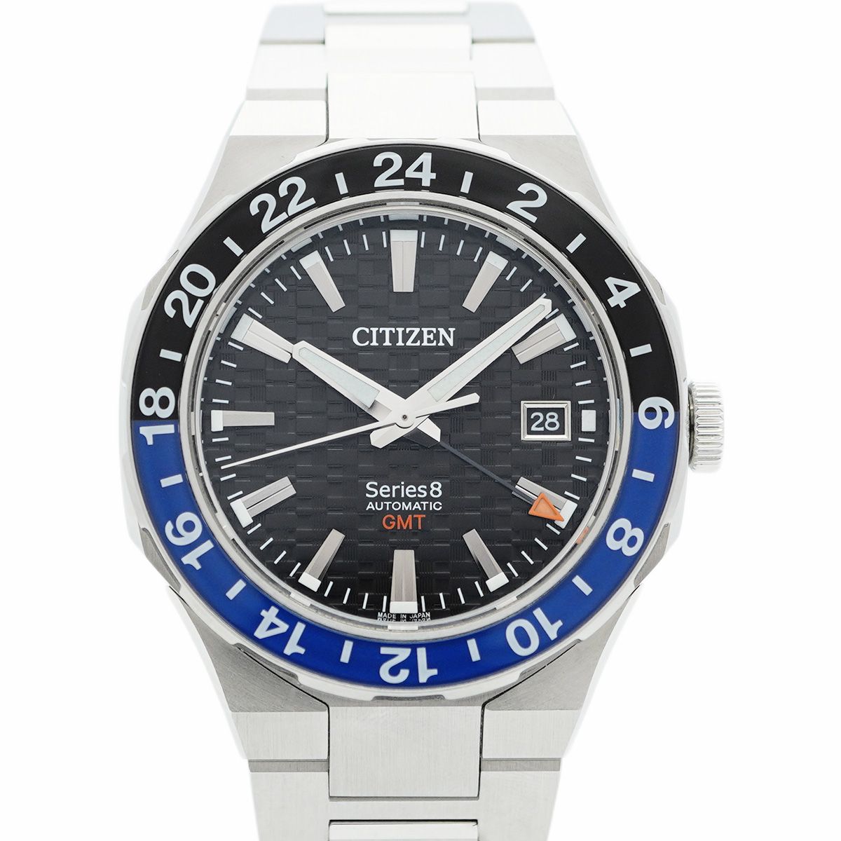 5wwm0195 シチズン シリーズ8 NB6031-56E 黒文字盤 腕時計 メンズ