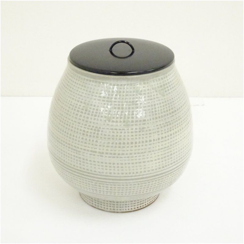 阿漕焼 福森比路志造 三島芋頭水指 共箱 水指し 茶道 茶道具 おしゃれ 水差し 抹茶 インテリア 茶器 水器 お茶 骨董 茶会 9月 11月 12月 秋