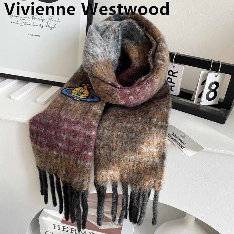 新品、レディース  Vivienne Westwood  マフラー 冬 暖かい  レディース  イヤマフラー