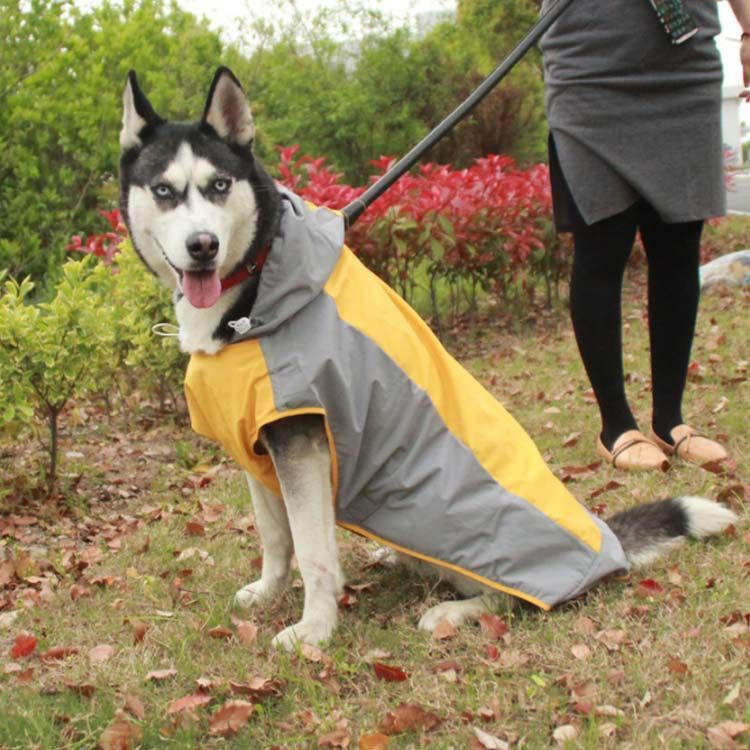 中型犬・大型犬向け 犬用 レインコート ペット用 ポンチョタイプ レインコート 防水 帽子付き 雨具 梅雨対策 軽量 反射材付き 犬服 ドッグウェア ペット服 ポンチョジャケット 柴犬 ゴールデンレト#peto1859