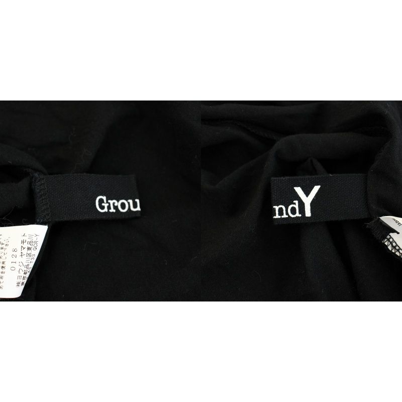 【美品】グラウンドワイ ヨウジヤマモト GroundY カットソー コットン グラウンドワイ ヨウジヤマモト GroundY ロングスリーブドレープ