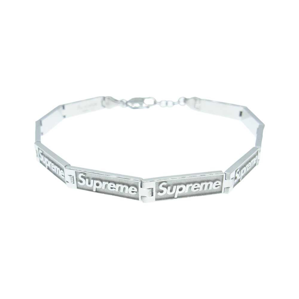 Supreme シュプリーム ブレスレット 23SS × Jacob & Co Logo Link Bracelet Silver ジェイコブ ロゴ  リング ブレスレット シルバー【新古品】【未使用】【中古】