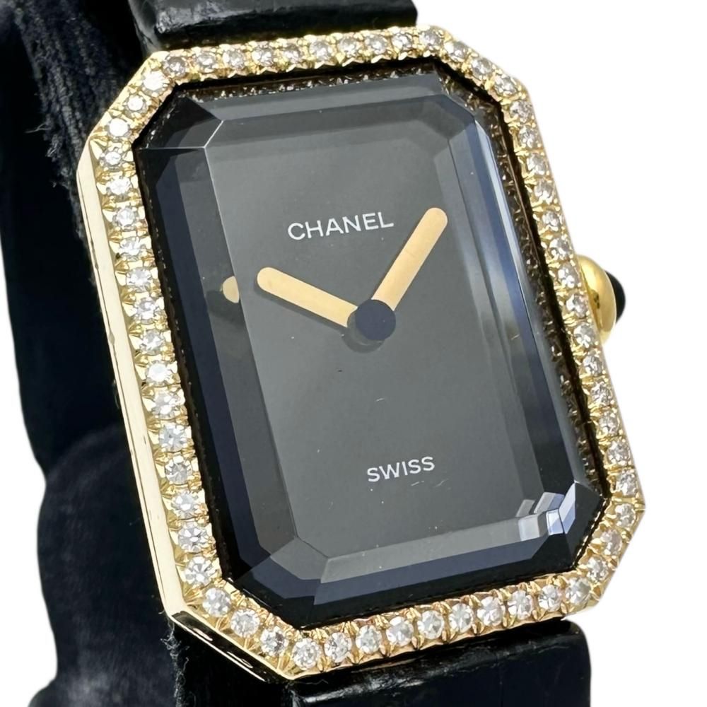 CHANEL/シャネル】プルミエール 純正ダイヤベゼル H0094 腕時計 K18YG  