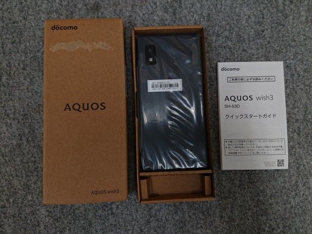 AQUOS wish3 64GB ブラック SH-53D docomo sharp aquos wish 3 Black SH-53D Smartphone Docomo Unlocked