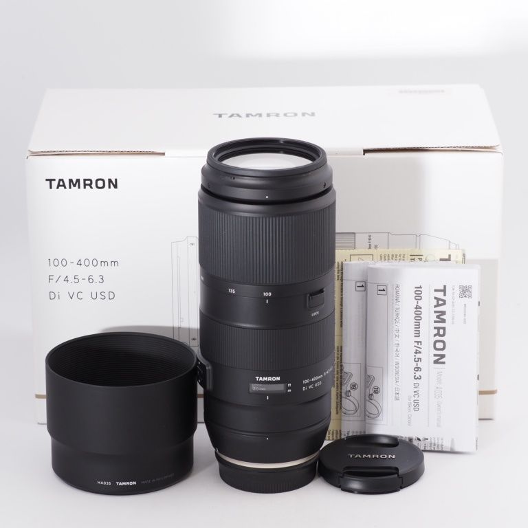 TAMRON タムロン 超望遠ズームレンズ 100-400mm F4.5-6.3 Di VC USD キヤノン用 フルサイズ対応 A035E  #10150 - メルカリ