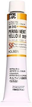 非常に良い】ホルベイン 油絵具 パーマネントイエローディープ HH245