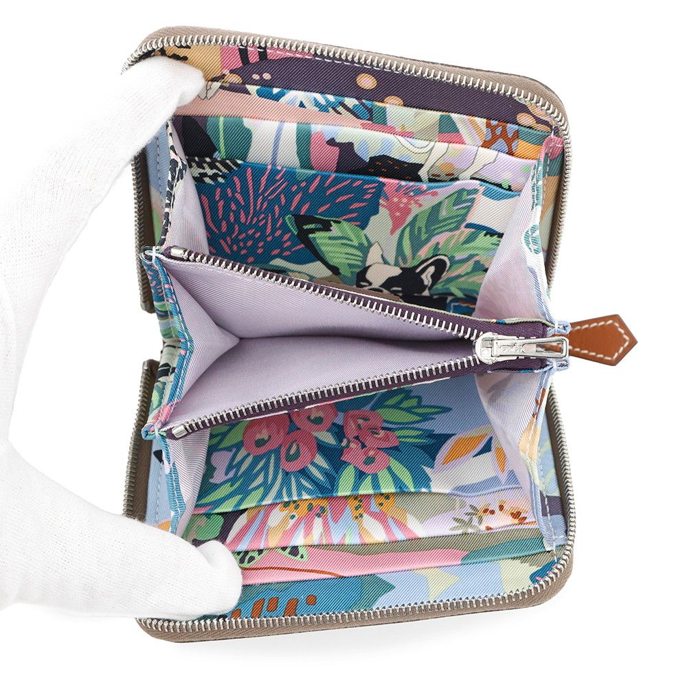 エルメス HERMES アザップコンパクトミニ シルクイン D刻印 (2019年製