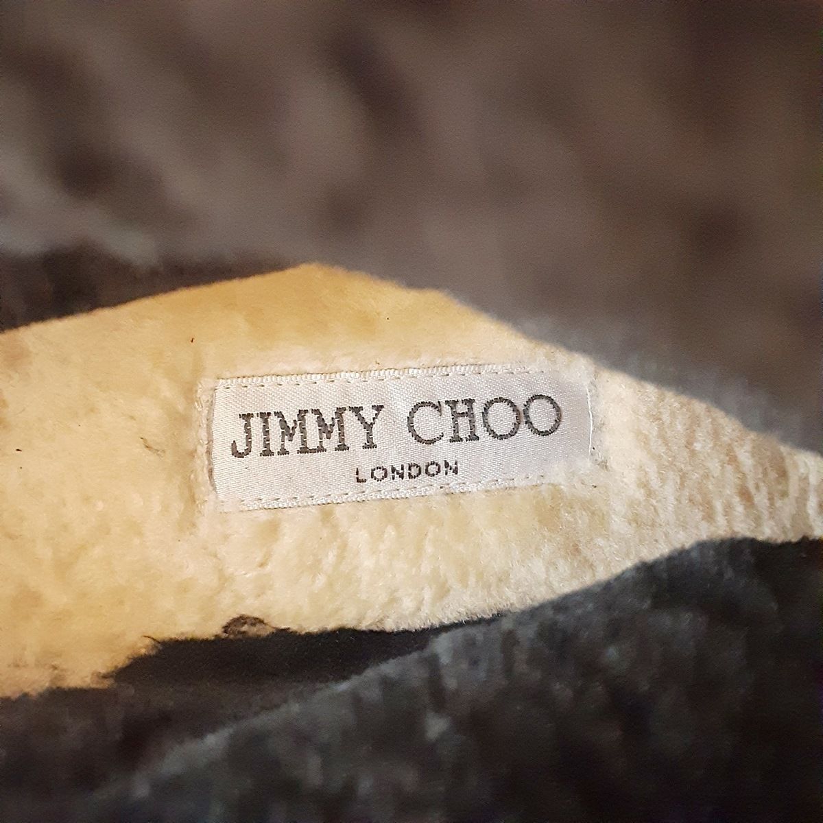 JIMMY CHOO(ジミーチュウ) ロングブーツ 36 レディース - 黒 ムートン