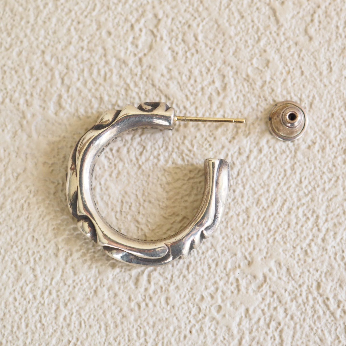 美品☆ クロムハーツ Chrome Hearts メンズ 片耳 ピアス EARRING HOOP